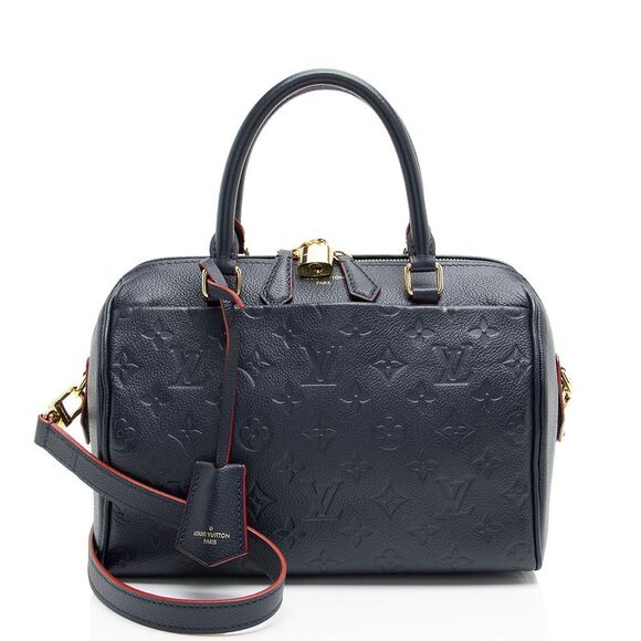 Louis Vuitton Monogram Empreinte Speedy Bandouliere 25 Satchel - Picture 1 of 12